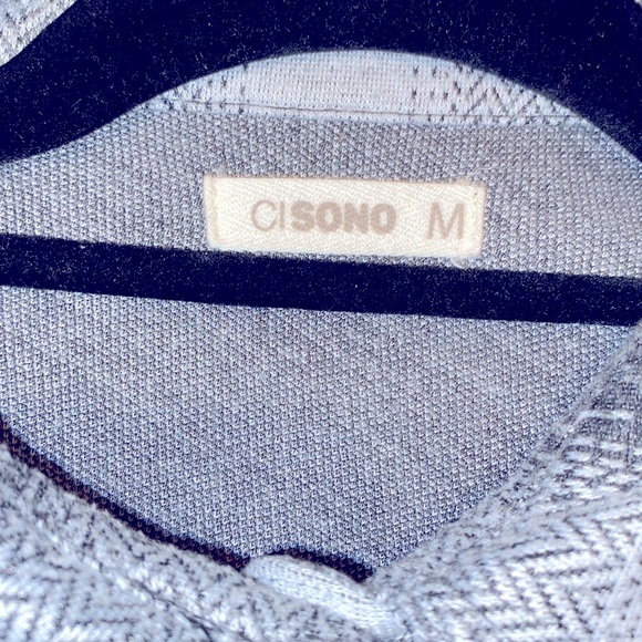 CI SONO Women’s Button Up Gray and Black Plaid Flannel Cotton Shirt Size M - Picture 3 of 6